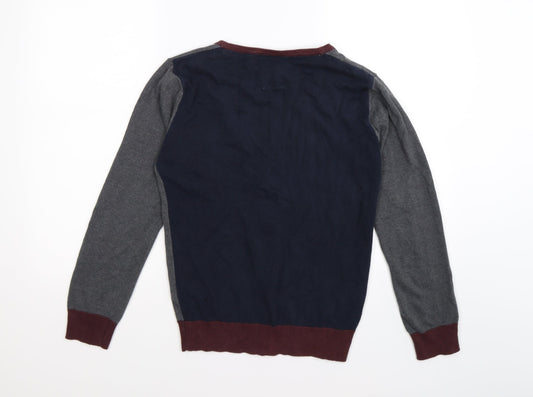 Cedar Wood State Mens Grey  Knit Cardigan Jumper Size XS