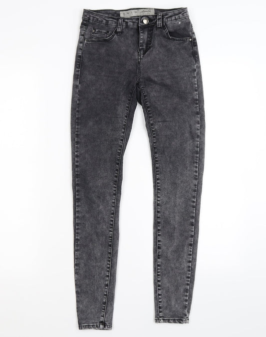denim co Womens Black  Denim Jegging Leggings Size 6 L27 in