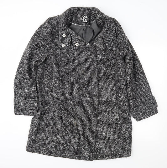 The Collection Womens Grey   Overcoat Coat Size 16