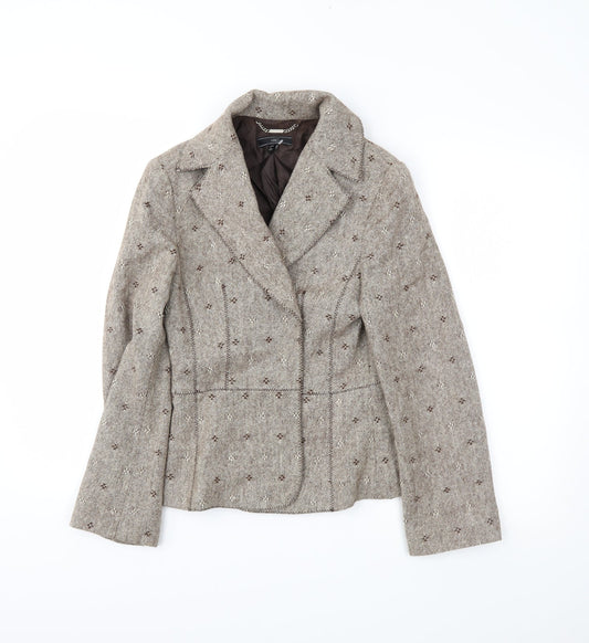 mng Womens Brown   Jacket Blazer Size 12