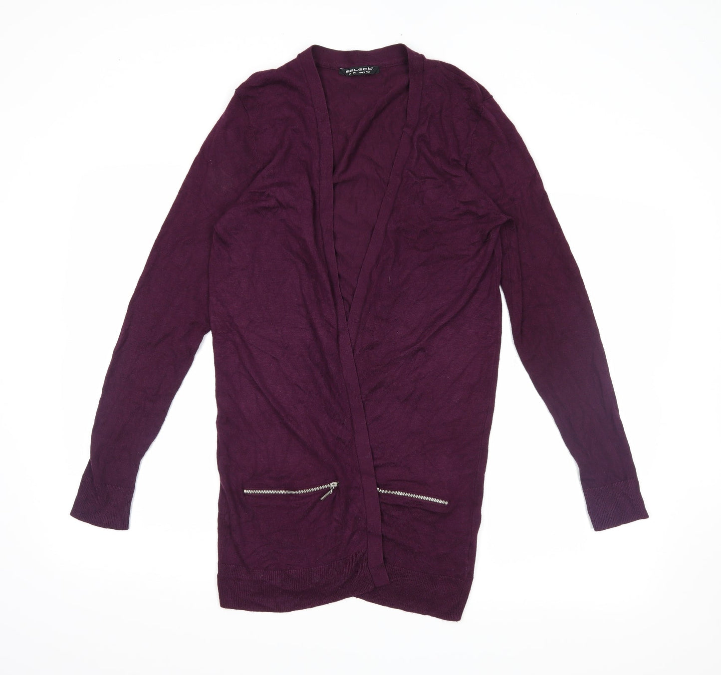 Select Womens Purple   Wrap Jumper Size 14