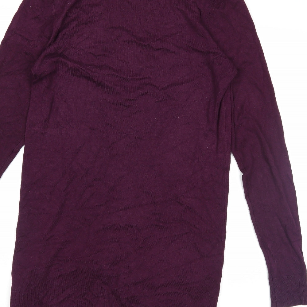 Select Womens Purple   Wrap Jumper Size 14