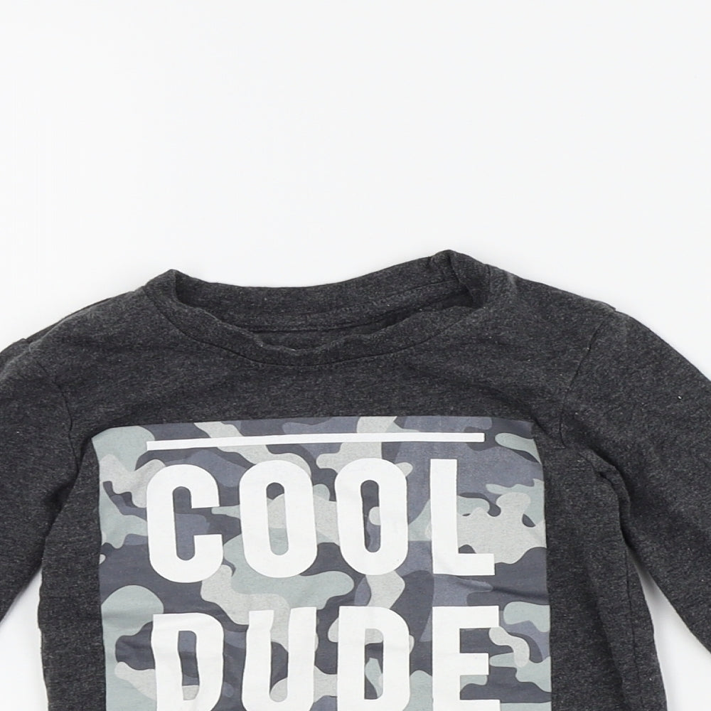 Primark Boys Grey   Basic T-Shirt Size 12-18 Months