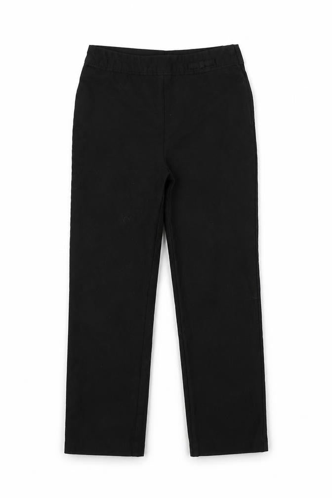 Front view of George girls’ black dress pants trousers, size 6-7, years - school trousers