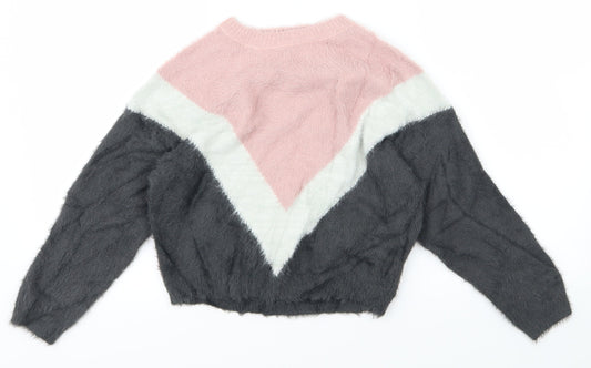 Primark Girls Pink   Pullover Jumper Size 8-9 Years