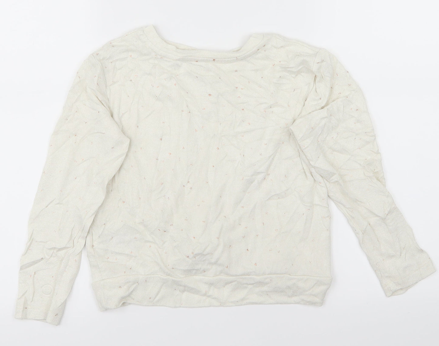 Gap Kids Girls White  Rayon Basic T-Shirt Size 7-8 Years