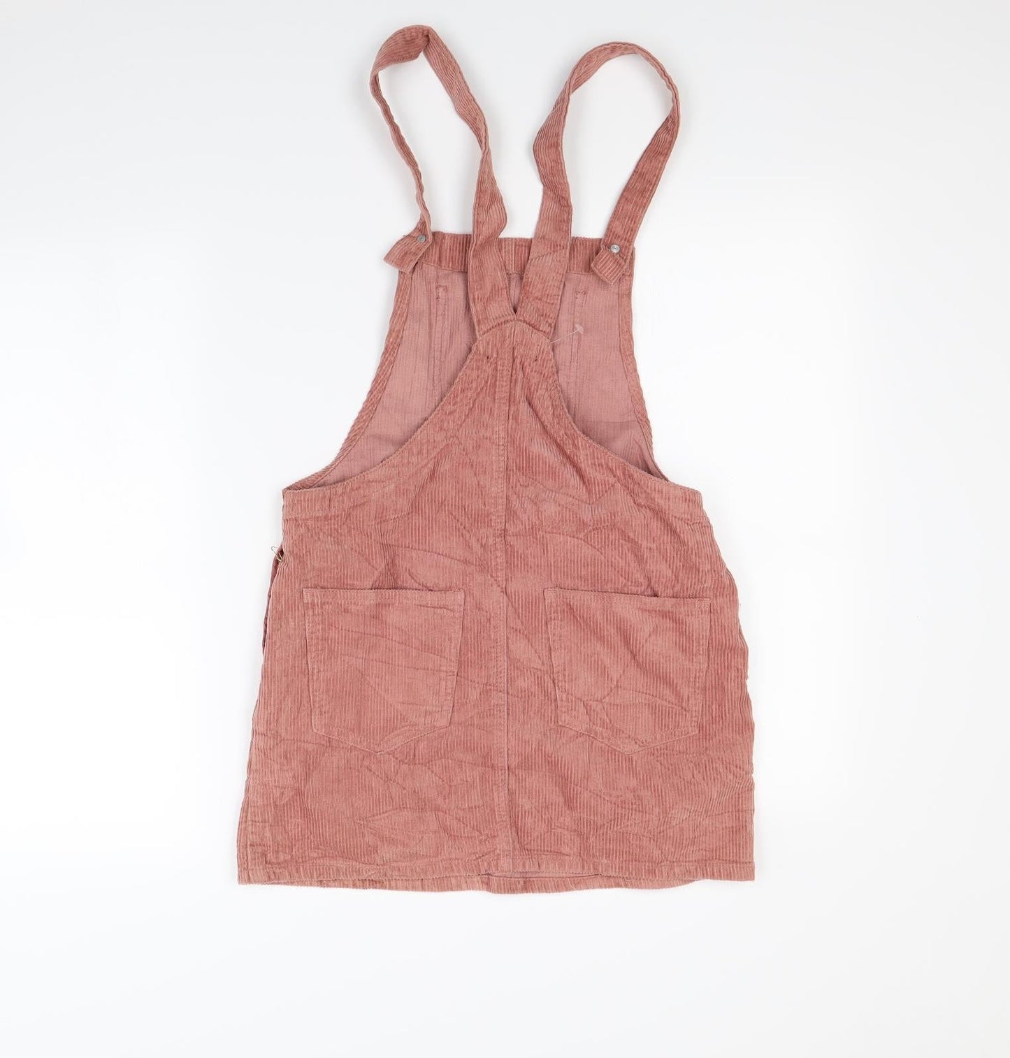 FOREVER 21 Womens Pink  Corduroy Pinafore/Dungaree Dress  Size S