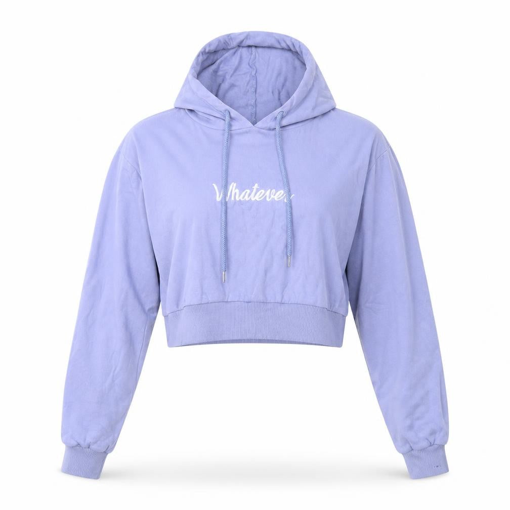 Front view of Select women’s purple pullover hoodie, size UK 10