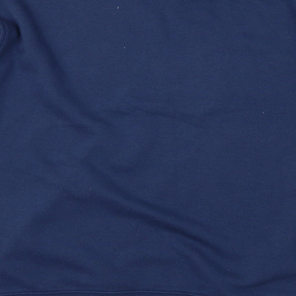 Para Womens Blue Floral  Pullover Sweatshirt Size S