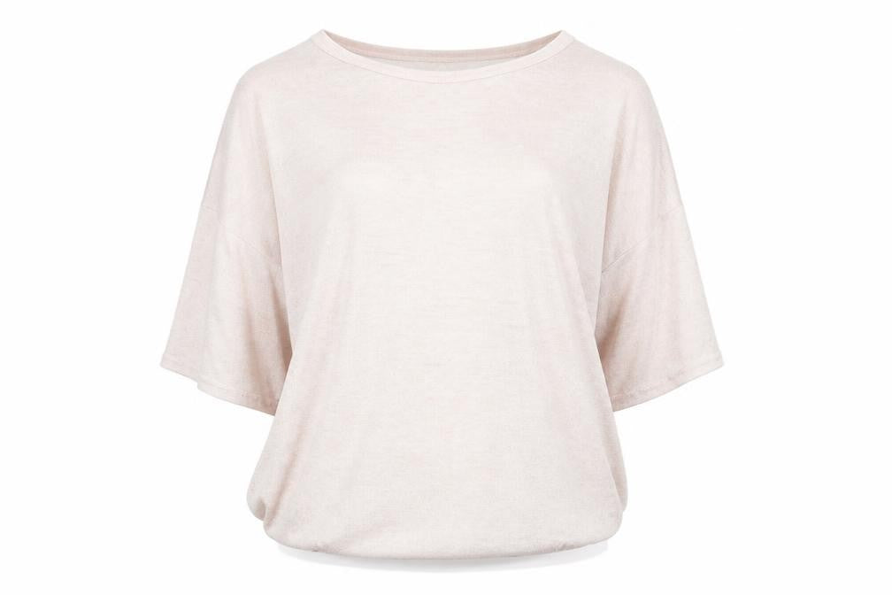 Front view of River Island women’s pink jumper, size UK 12