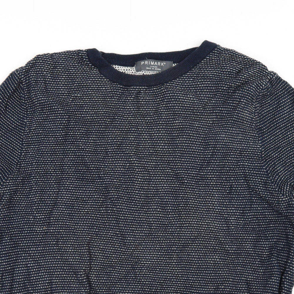 Primark` Mens Black   Pullover Jumper Size L