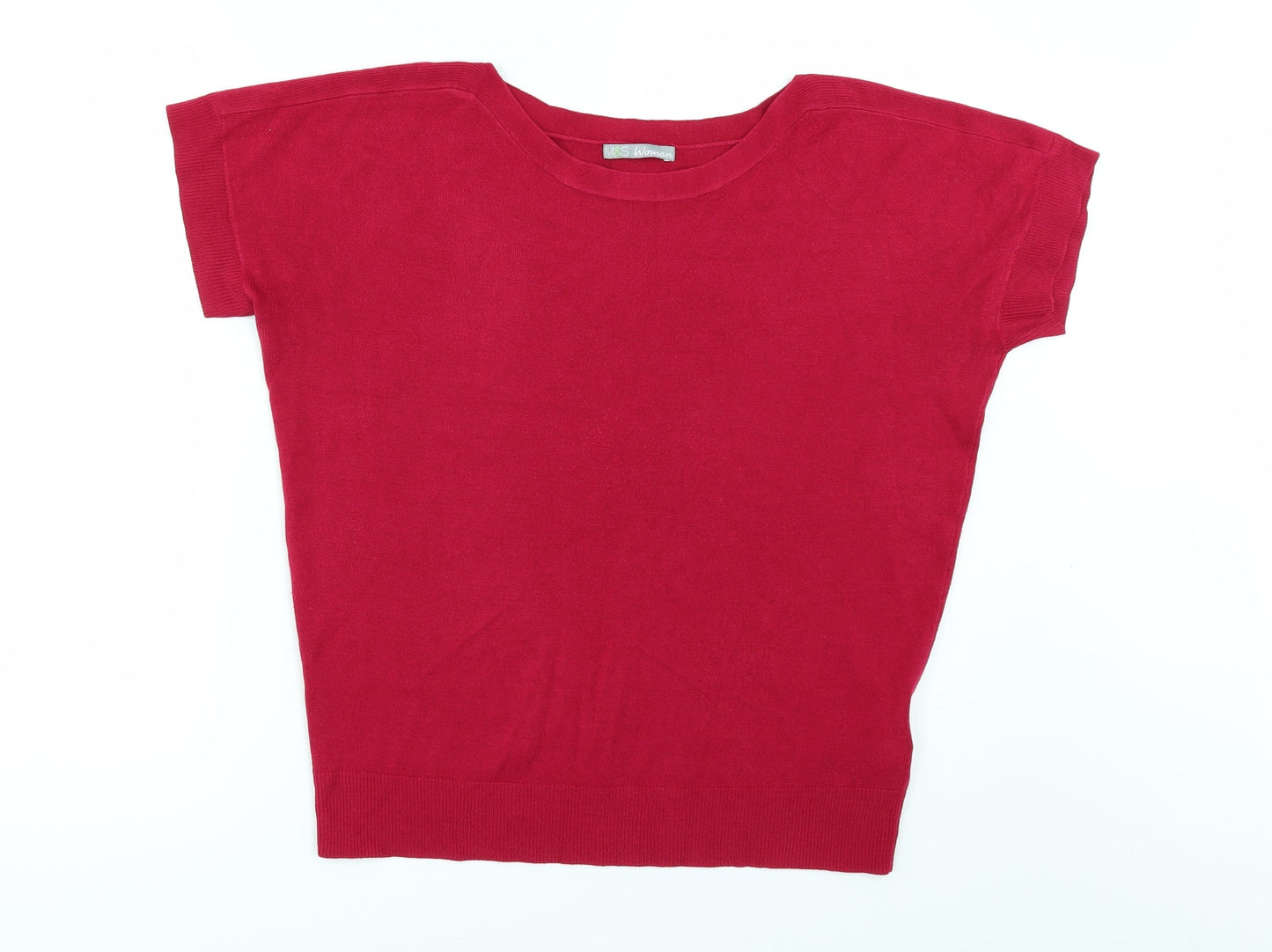 Marks and Spencer Womens Red   Pullover Jumper Size 12
