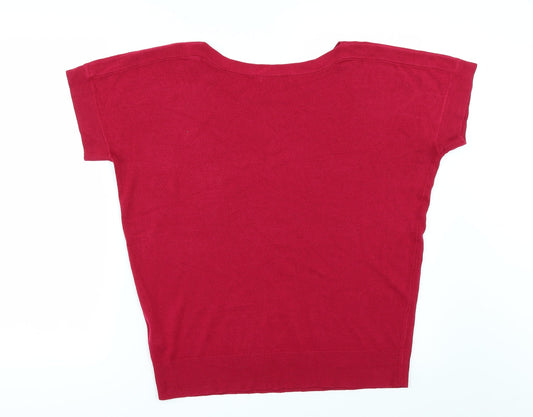 Marks and Spencer Womens Red   Pullover Jumper Size 12