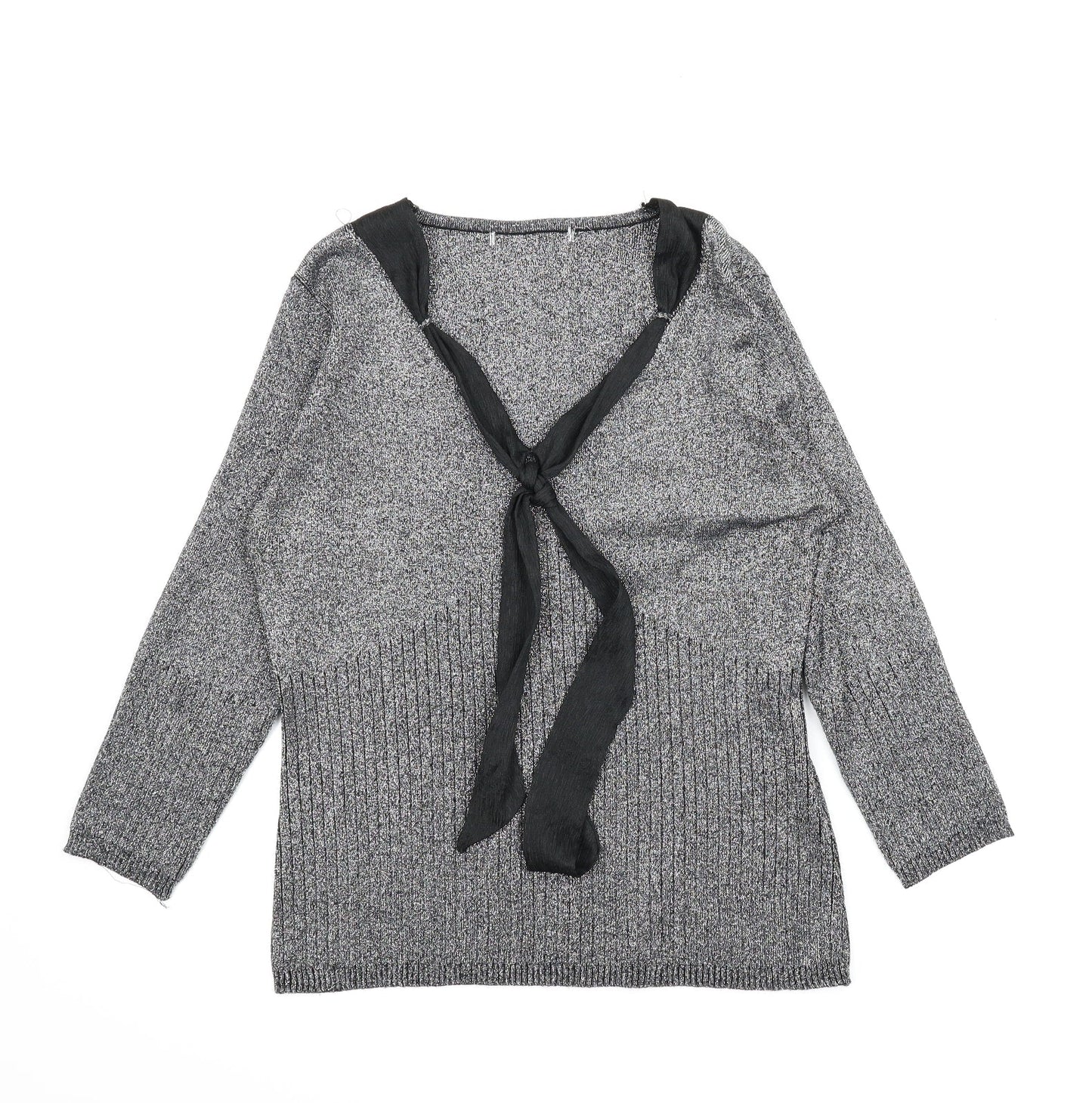 Preworn Womens Silver   Pullover Jumper Size L