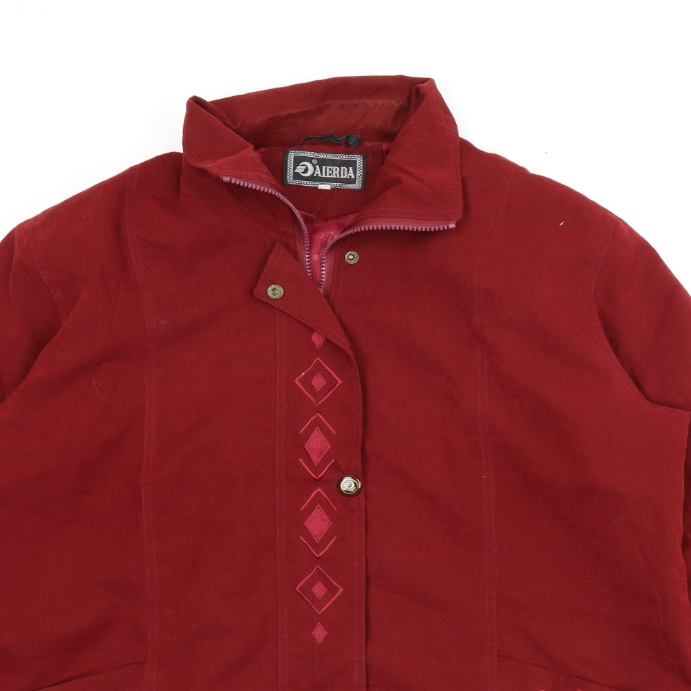 Aierda Womens Red   Parka Coat Size XL