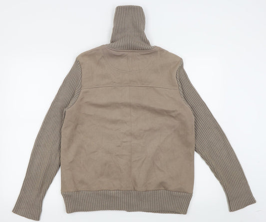 Maine Womens Beige   Full Zip Jumper Size 16