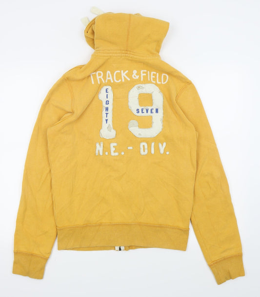 Aeropostale Mens Yellow   Full Zip Jumper Size S