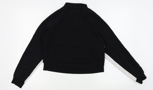 New Look Girls Black Striped  Pullover Jumper Size 12-13 Years