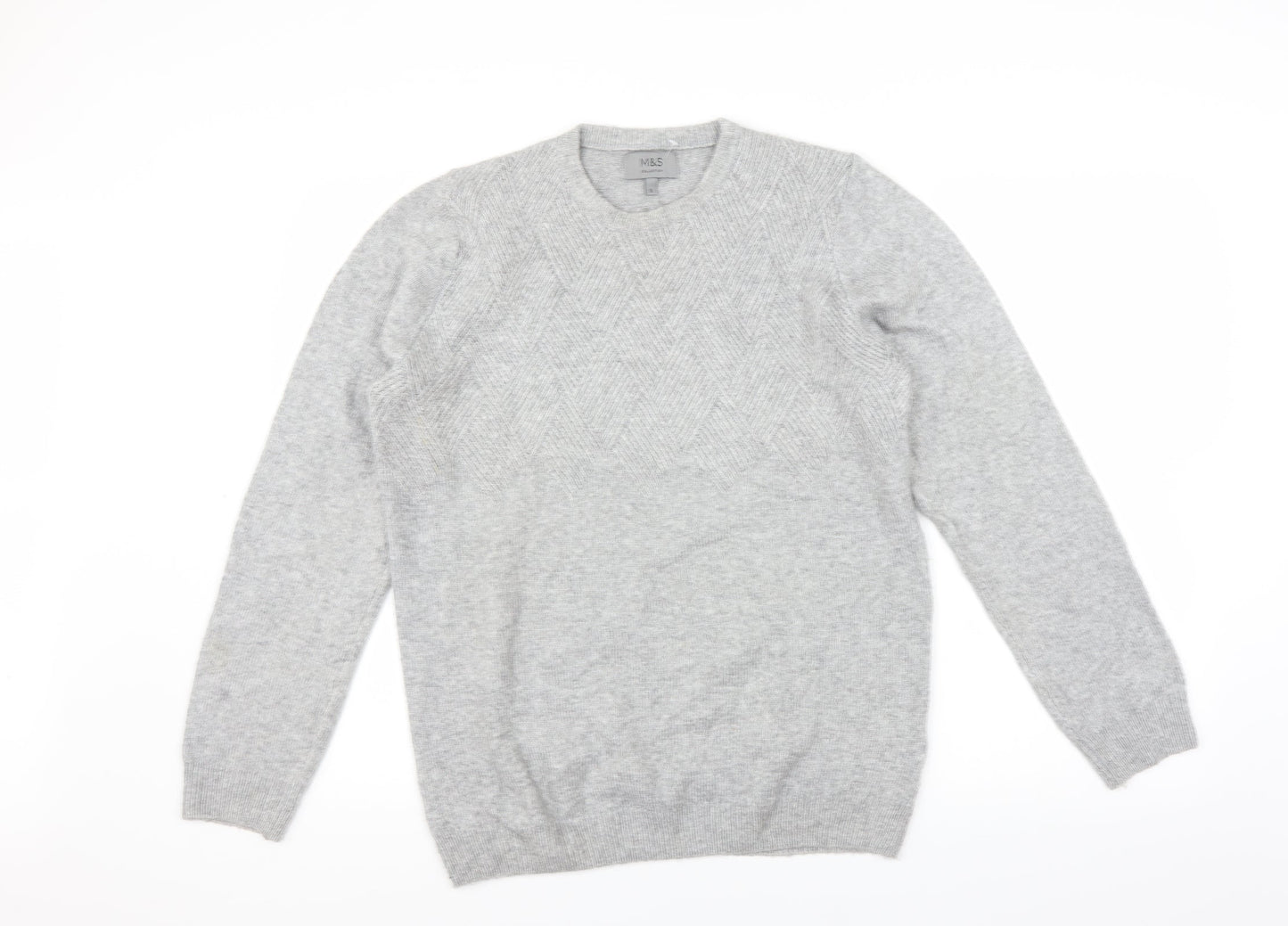 Marks and Spencer Womens Grey   Pullover Jumper Size S