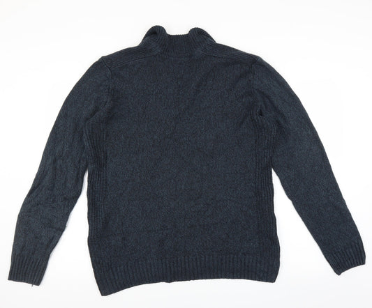 Atlantic Bay Mens Blue   Pullover Jumper