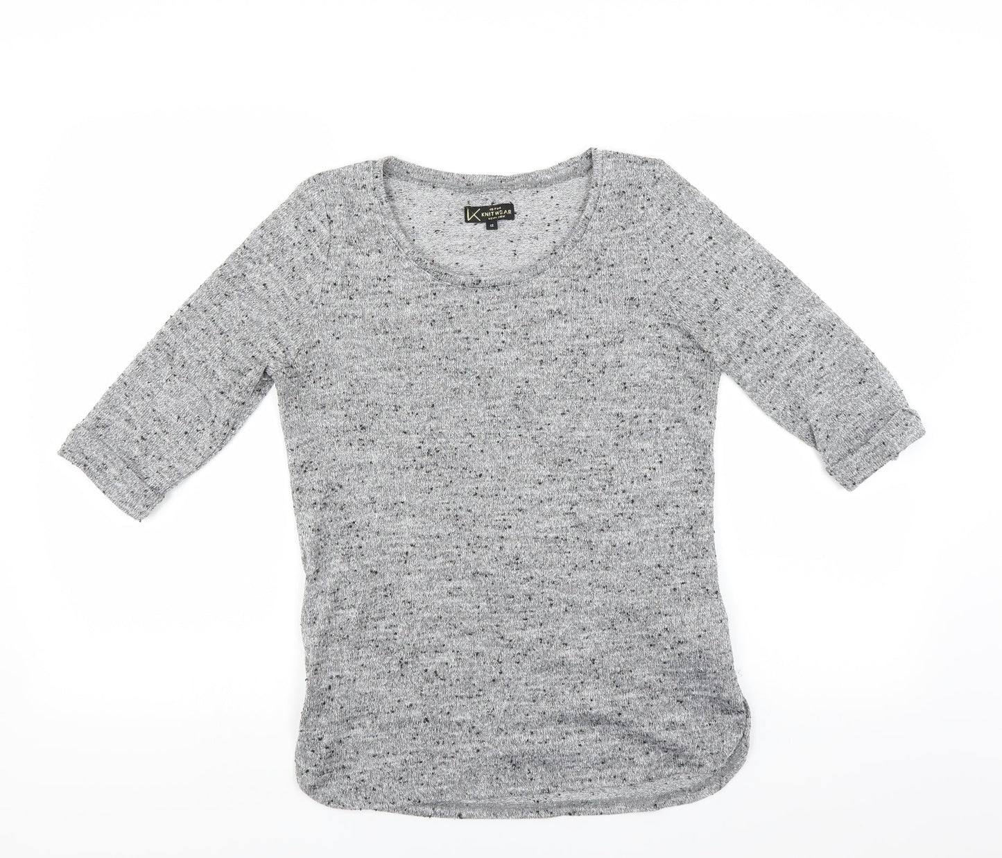 New Look Womens Grey   Pullover Jumper Size 12  - glittery