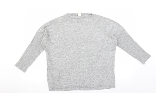 H&M Womens Grey   Pullover Jumper Size L