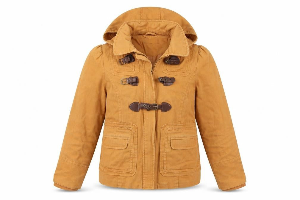 Front view of New Look women’s brown jacket, size UK 10