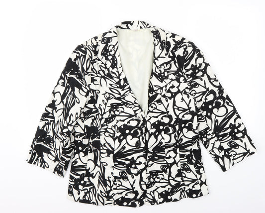 Preworn Womens White   Jacket Coat Size 16