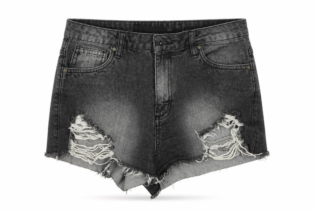 FACTORIE Womens Black   Cut-Off Shorts Size 10