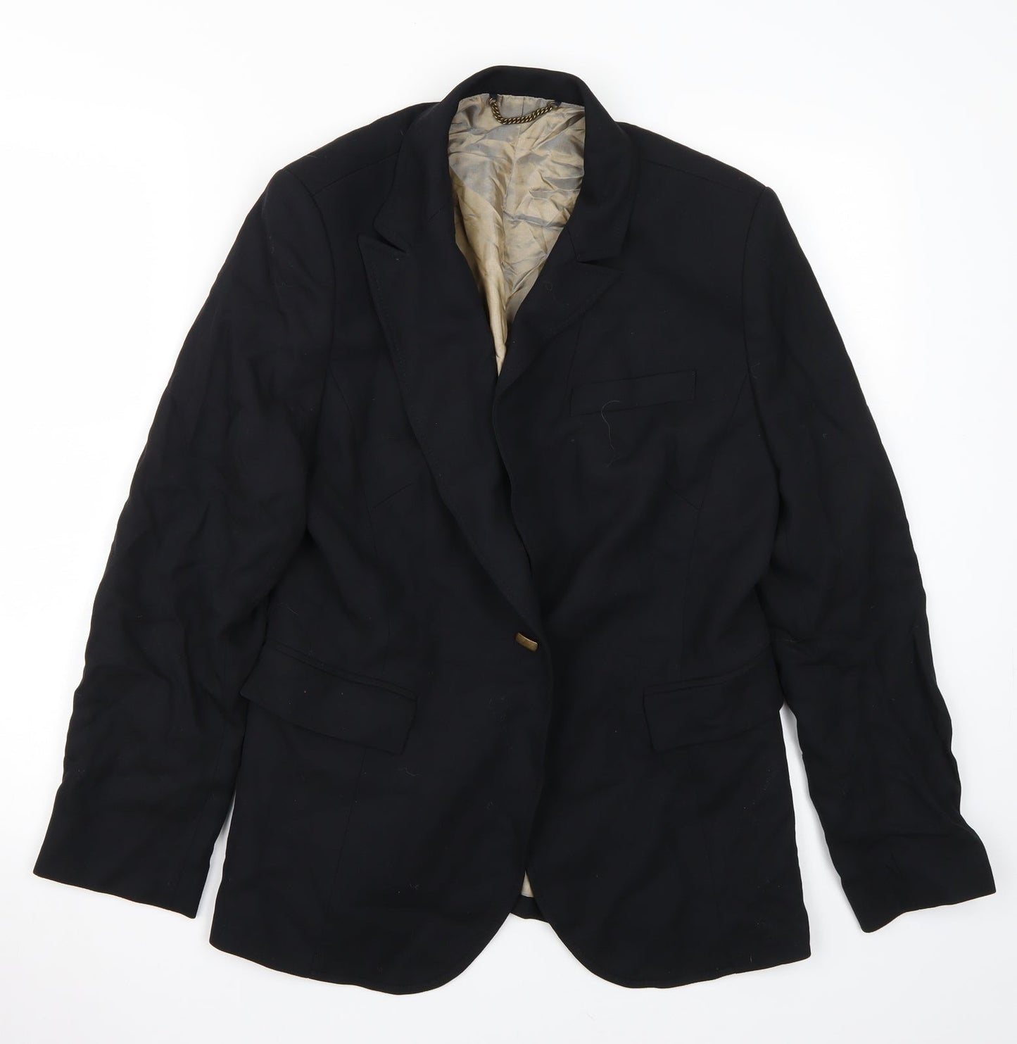 NEXT Womens Black   Gilet Coat Size 12