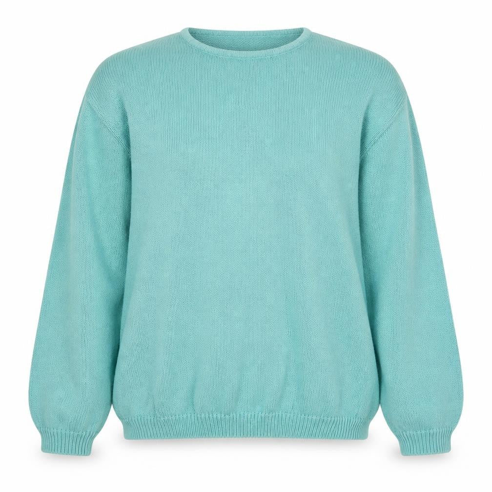 Front view of Holmewood women’s green jumper, size XL