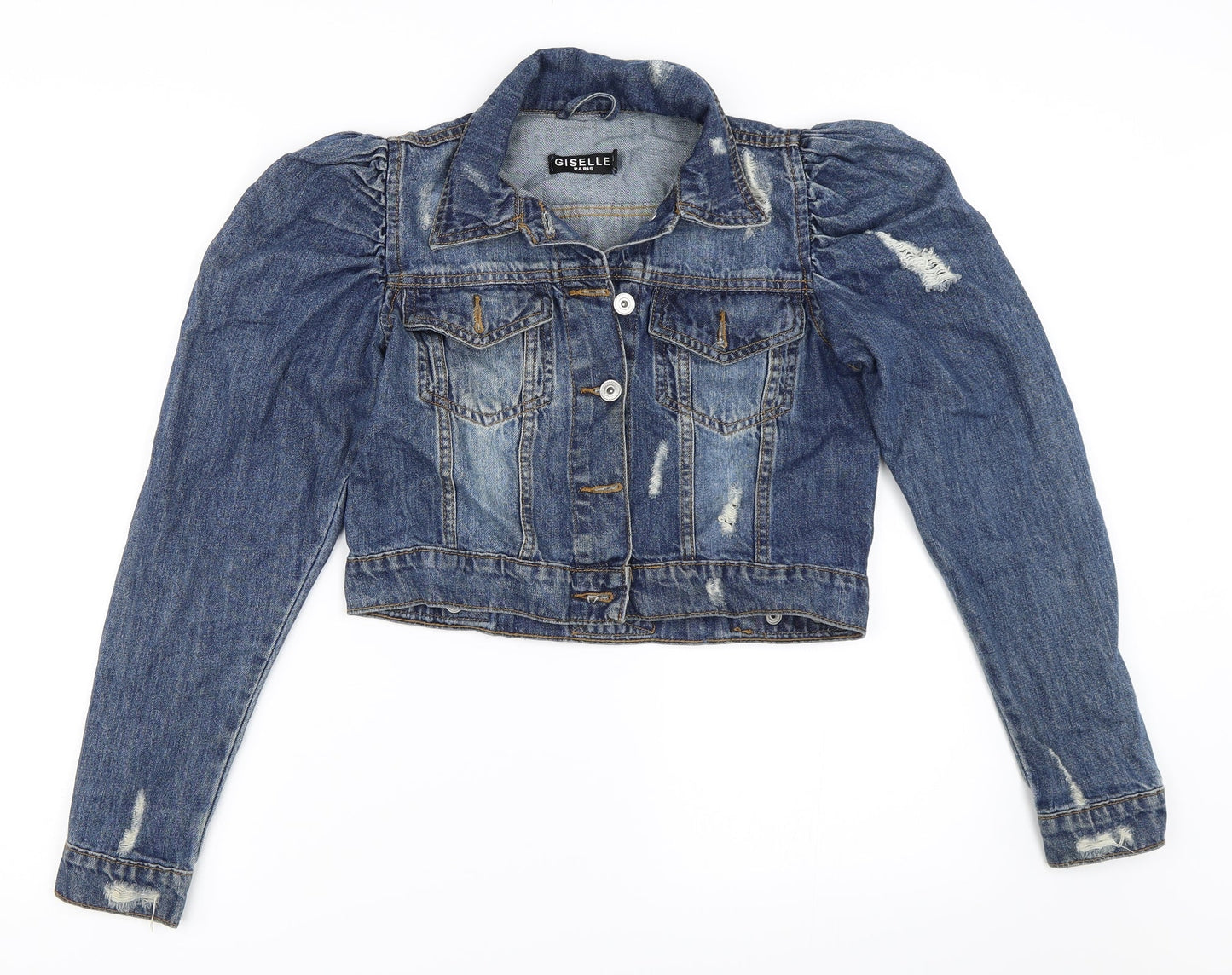 Giselle Womens Blue  Denim Jacket  Size 4