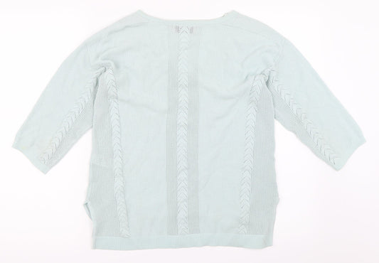 Per Una Womens Blue   Pullover Jumper Size 10