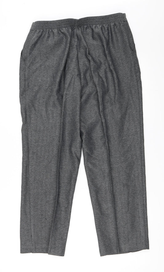 Marks and Spencer Womens Grey   Trousers  Size 14 L26 in
