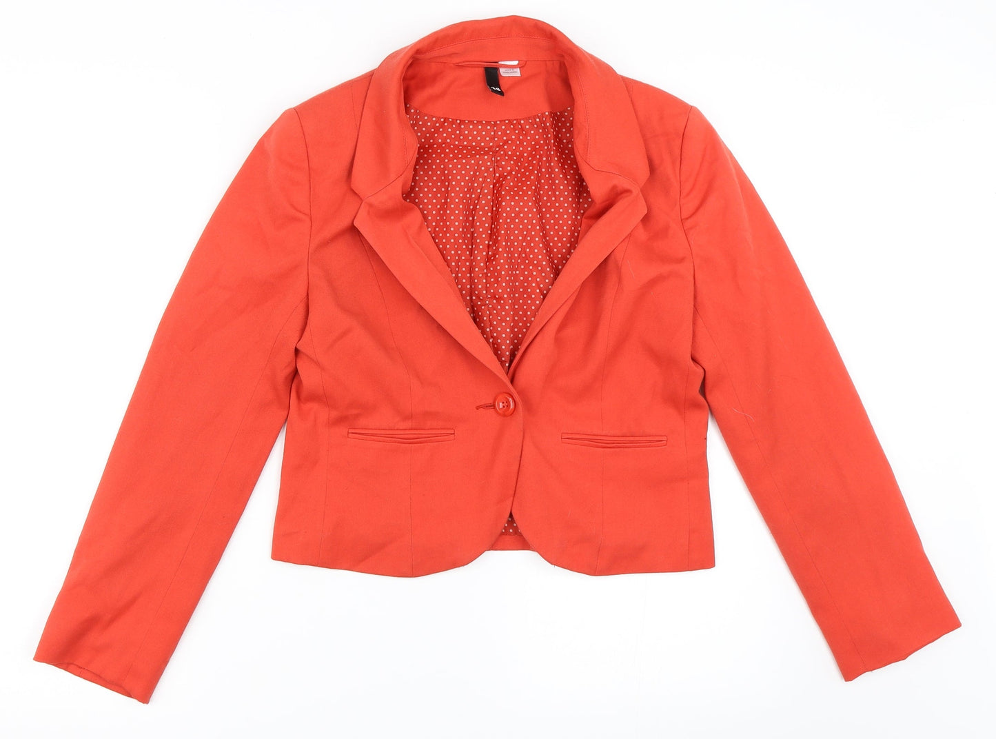 H&M Womens Red   Jacket Blazer Size 38
