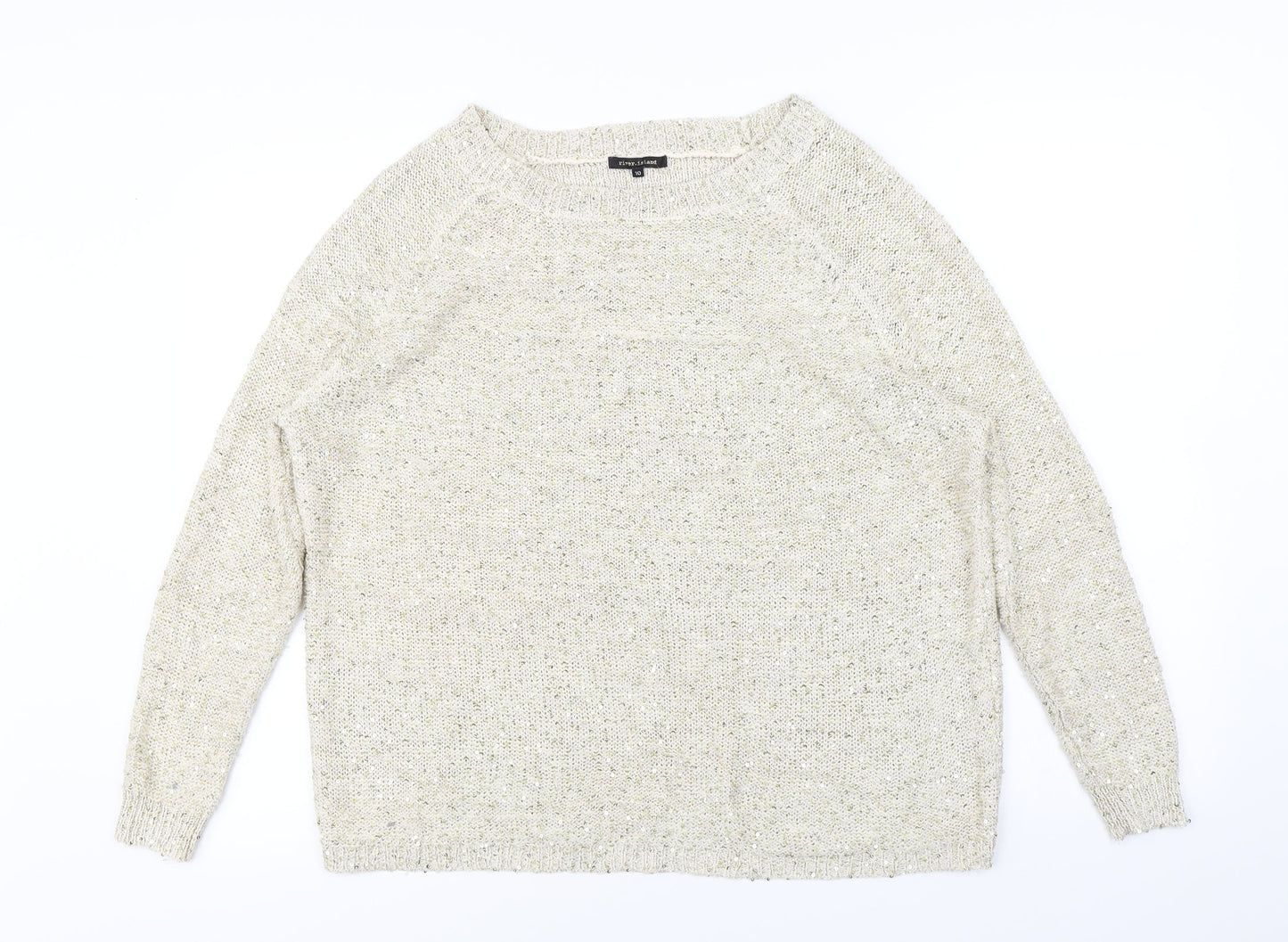 River Island Womens Ivory   Pullover Jumper Size 10