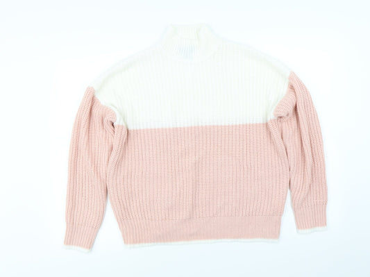New Look Womens Pink   Pullover Jumper Size S