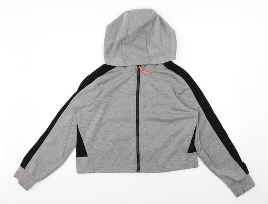 WORKOUT   Womens Grey   Full Zip Hoodie Size L