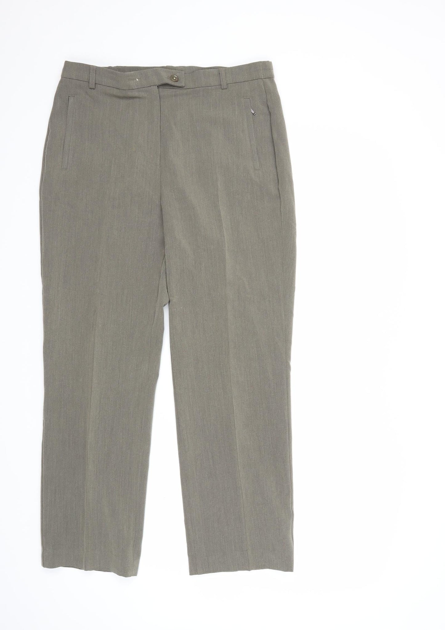 Marks and Spencer Womens Grey   Trousers  Size 12 L26 in
