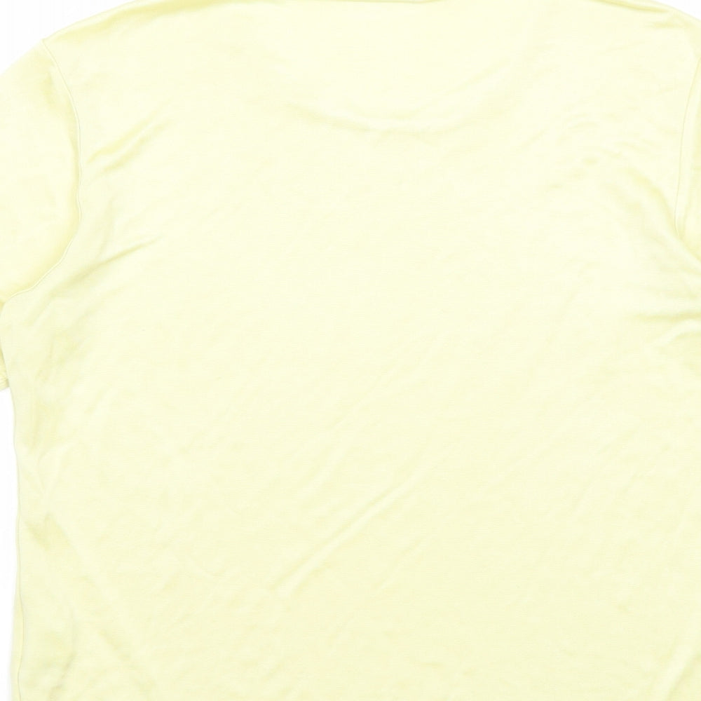 delmond Womens Yellow   Basic T-Shirt Size 10