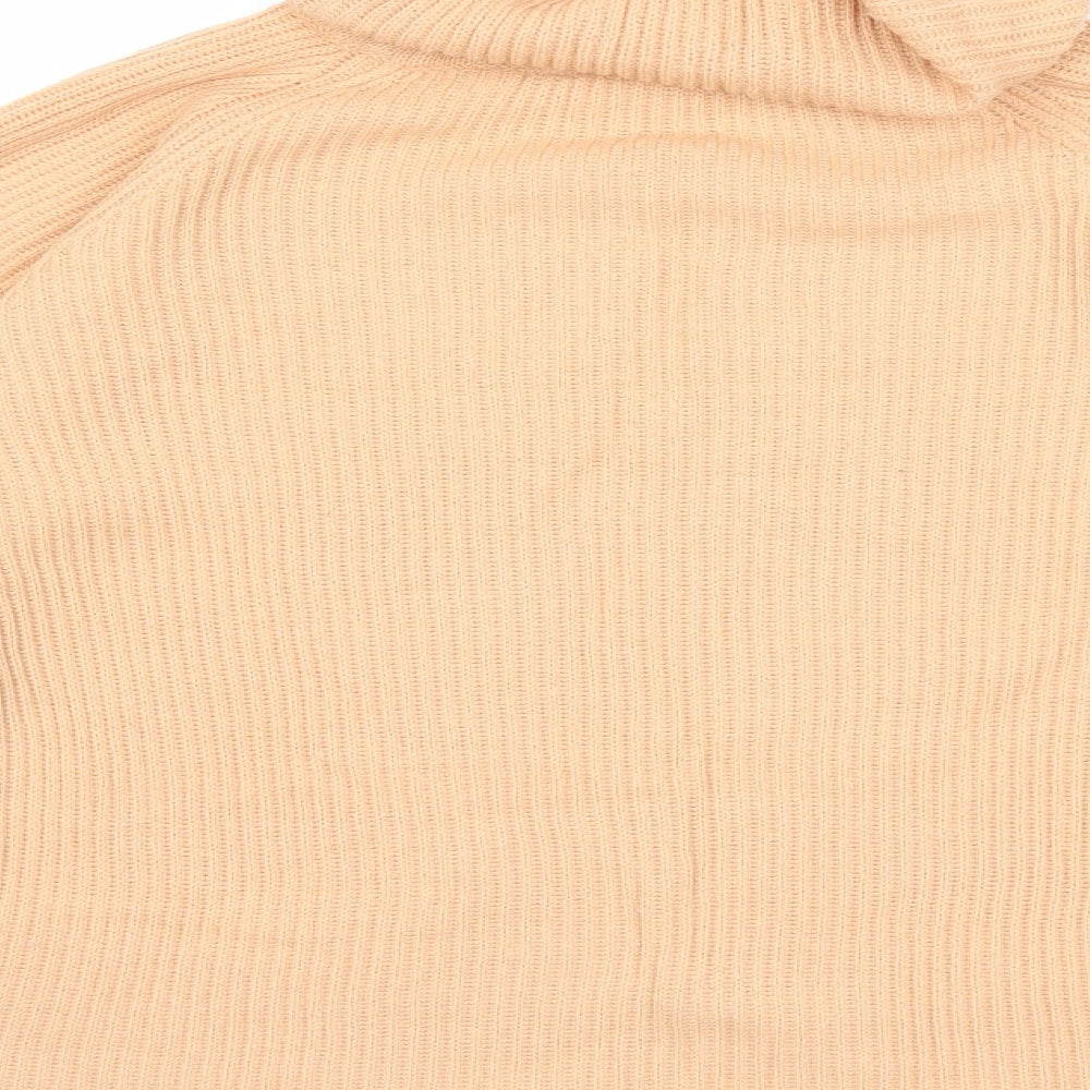Compliments Womens Orange  Knit Pullover Jumper Size 12