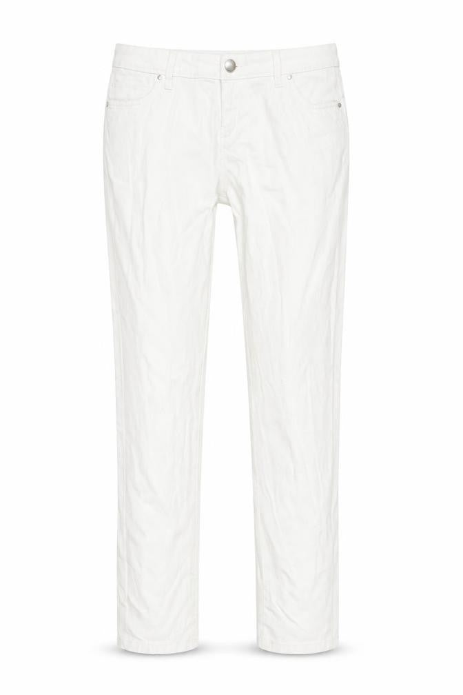 Denim & Co. Womens White   Straight Jeans Size 14 L28 in