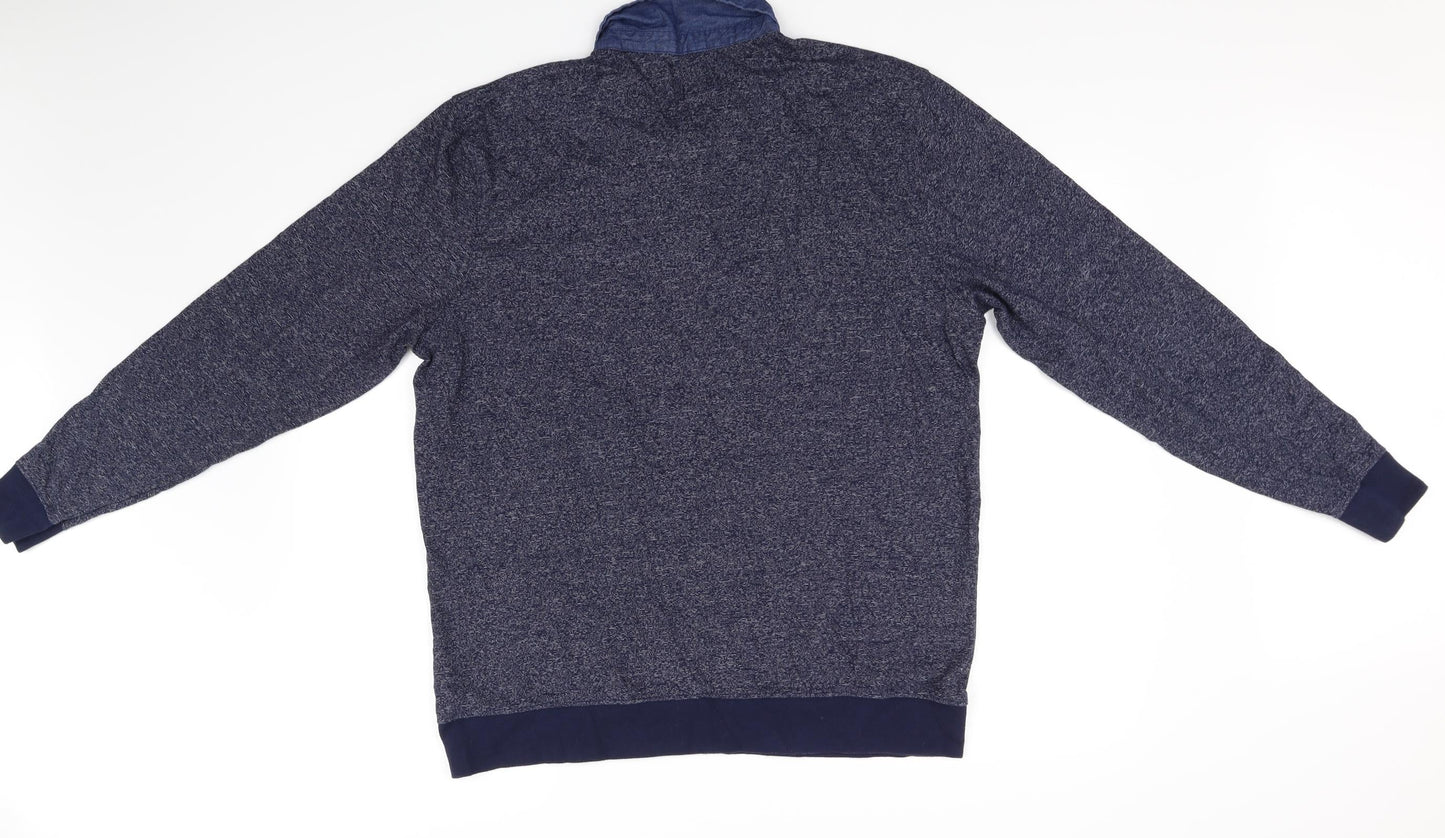 Sandstone & Co Men Mens Blue   Pullover Jumper Size L