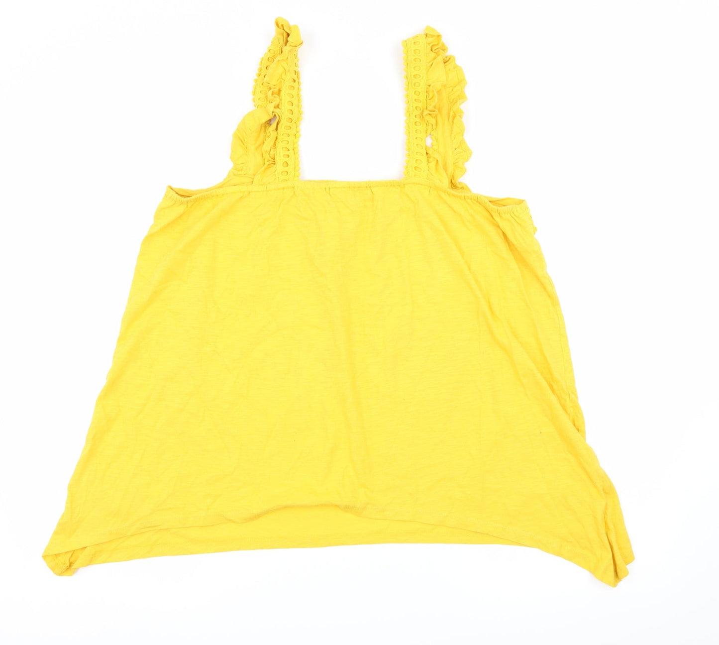 Papaya Womens Yellow  Jersey Basic Tank Size 16