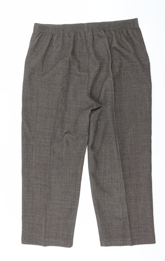 Classics Womens Brown   Trousers  Size 18 L25 in