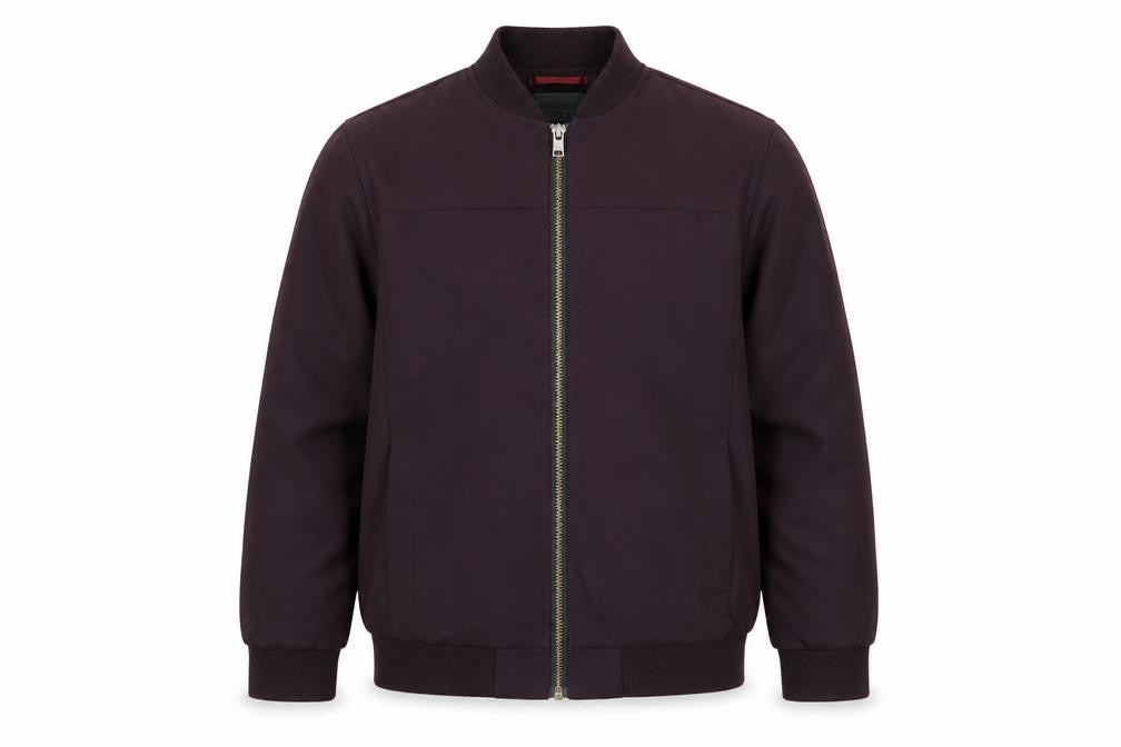 Front view of Next girls’ purple bomber jacket jacket, size 10, years