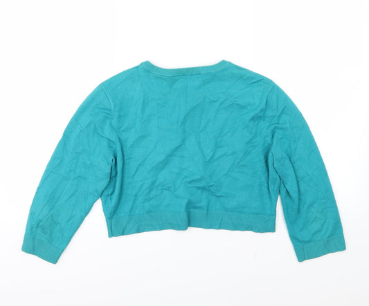 J Taylor Womens Blue  Knit Cardigan Jumper Size 14