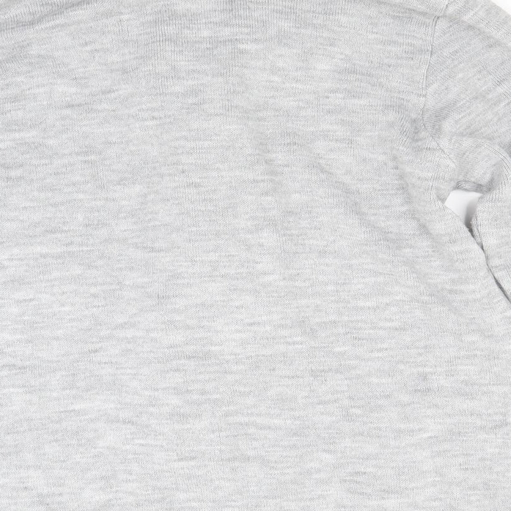 Mia Moda Womens Grey   Pullover Jumper Size M