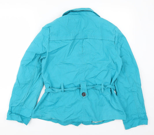 Debenhams Womens Blue   Pea Coat Coat Size 14