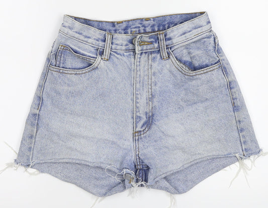 J.Galt Womens Blue  Denim Hot Pants Shorts Size S